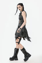 Load image into Gallery viewer, Rebel Chic Sleeveless Top with Star and Pin Accents TW633