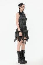 Load image into Gallery viewer, Rebel Chic Sleeveless Top with Star and Pin Accents TW633