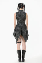 Load image into Gallery viewer, Rebel Chic Sleeveless Top with Star and Pin Accents TW633