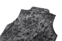 Load image into Gallery viewer, Rebel Chic Sleeveless Top with Star and Pin Accents TW633