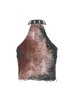 Load image into Gallery viewer, Rebellious Distressed Tie-Dye Punk Top TW636