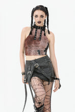 Load image into Gallery viewer, Rebellious Distressed Tie-Dye Punk Top TW636
