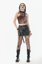 Load image into Gallery viewer, Rebellious Distressed Tie-Dye Punk Top TW636