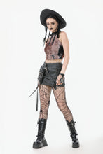 Load image into Gallery viewer, Rebellious Distressed Tie-Dye Punk Top TW636