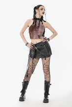 Load image into Gallery viewer, Rebellious Distressed Tie-Dye Punk Top TW636