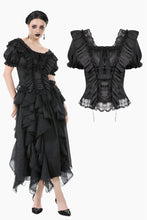 Load image into Gallery viewer, Romantic Rococo Lace Ruffle Top TW649