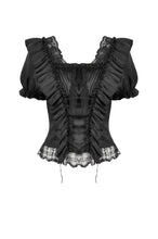 Load image into Gallery viewer, Romantic Rococo Lace Ruffle Top TW649