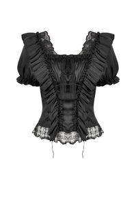 Romantic Rococo Lace Ruffle Top TW649