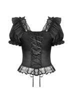 Load image into Gallery viewer, Romantic Rococo Lace Ruffle Top TW649