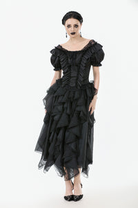 Romantic Rococo Lace Ruffle Top TW649