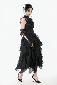 Baroque Lace Panel Top with Tassel Hem TW650