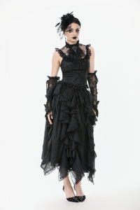 Baroque Lace Panel Top with Tassel Hem TW650