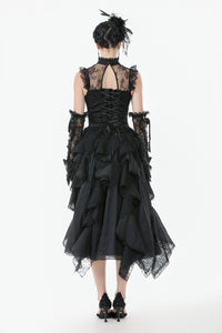 Baroque Lace Panel Top with Tassel Hem TW650