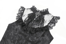 Load image into Gallery viewer, Baroque Lace Panel Top with Tassel Hem TW650