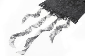 Baroque Lace Panel Top with Tassel Hem TW650