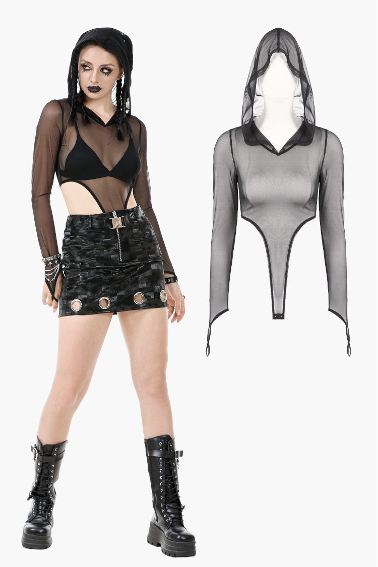 Phantom Grasp Fingerlock Bodysuit TW654BK