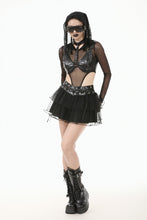 Load image into Gallery viewer, Metal Studded Punk Corset Bra with Adjustable Clasps TW655