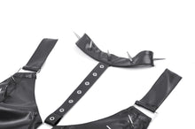 Load image into Gallery viewer, Metal Studded Punk Corset Bra with Adjustable Clasps TW655
