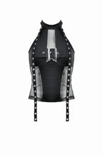 Load image into Gallery viewer, Punk Mesh Panel Knit Top TW662