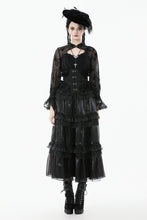 Load image into Gallery viewer, Gothic Butterfly Mesh Top with Stand Collar TW666