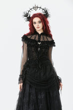 Load image into Gallery viewer, Gothic Rose Sheer Court Top TW670