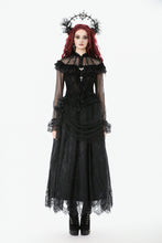 Load image into Gallery viewer, Gothic Rose Sheer Court Top TW670