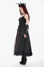 Load image into Gallery viewer, Black Lace Court Lace-Up Camisole TW672