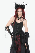 Load image into Gallery viewer, Black Lace Court Lace-Up Camisole TW672