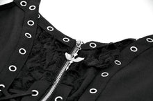Load image into Gallery viewer, Punk Metal Distressed Knit Lace-Up Vest TW674