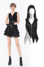Load image into Gallery viewer, Rebel Punk Asymmetric Hooded Top TW675