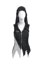Load image into Gallery viewer, Rebel Punk Asymmetric Hooded Top TW675