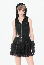 Load image into Gallery viewer, Rebel Punk Asymmetric Hooded Top TW675