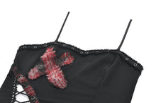 Load image into Gallery viewer, Punk Plaid Cross Strap Top TW676
