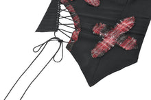 Load image into Gallery viewer, Punk Plaid Cross Strap Top TW676