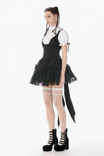 Load image into Gallery viewer, Court-Style Black White Lace Blouse TW677