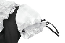 Load image into Gallery viewer, Court-Style Black White Lace Blouse TW677