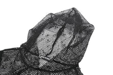 Load image into Gallery viewer, Punk Mesh Hollow-Out Hooded Top TW678
