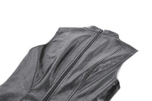 Load image into Gallery viewer, Punk Distressed Leather Lace-Up Vest TW679