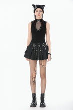 Load image into Gallery viewer, Punk Coffin Mesh Panel Top TW680