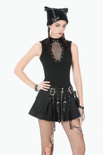 Load image into Gallery viewer, Punk Coffin Mesh Panel Top TW680