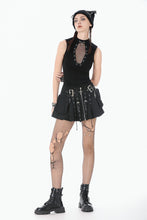 Load image into Gallery viewer, Punk Coffin Mesh Panel Top TW680