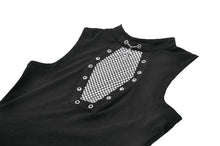 Load image into Gallery viewer, Punk Coffin Mesh Panel Top TW680