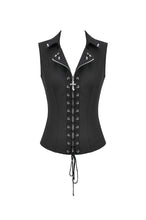 Load image into Gallery viewer, Punk Studded Lace-Up Corset Vest TW681
