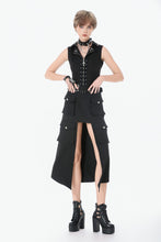 Load image into Gallery viewer, Punk Studded Lace-Up Corset Vest TW681