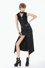 Load image into Gallery viewer, Punk Studded Lace-Up Corset Vest TW681