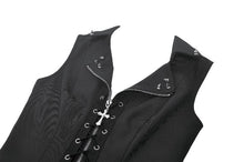 Load image into Gallery viewer, Punk Studded Lace-Up Corset Vest TW681