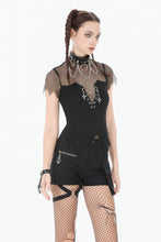 Load image into Gallery viewer, Dark Punk Mesh Chain Top TW682