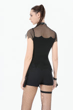 Load image into Gallery viewer, Dark Punk Mesh Chain Top TW682
