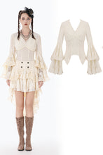 Load image into Gallery viewer, Steampunk Lace Flare-Sleeve Top TW684