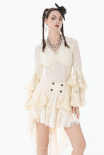 Load image into Gallery viewer, Steampunk Lace Flare-Sleeve Top TW684